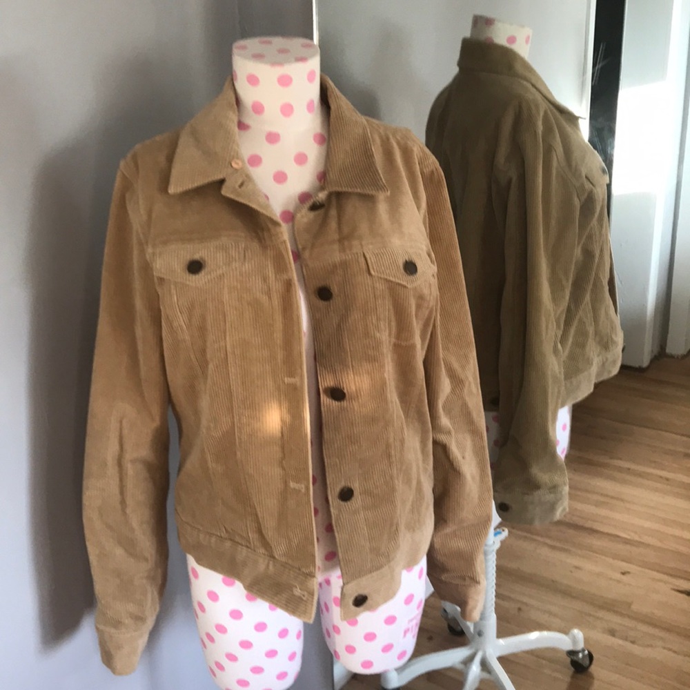 Theory corduroy camel jacket L
